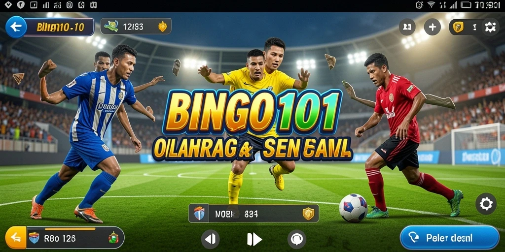 Tampilan screenshot BINGO101 yang menampilkan aksi olahraga seru.