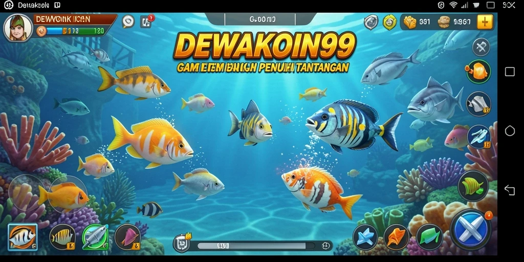 Tampilan gameplay seru dari DEWAKOIN99 dengan aksi tembak ikan.