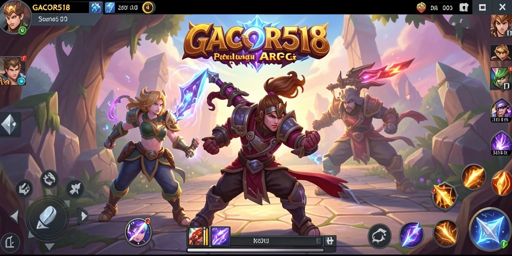 Tampilan gameplay GACOR518 yang menarik dan seru.