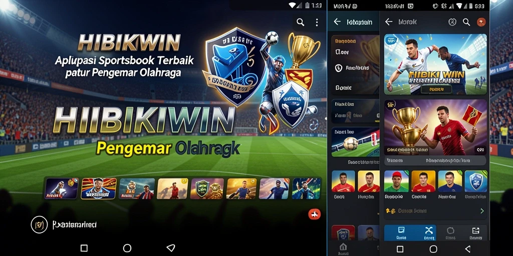 Tampilan screenshot HIBIKIWIN yang menampilkan taruhan olahraga secara langsung.