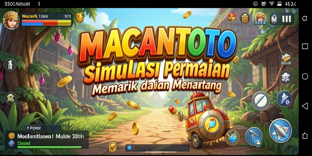 Screenshot utama MACANTOTO menampilkan gameplay seru dengan fitur simulasi yang mendalam.