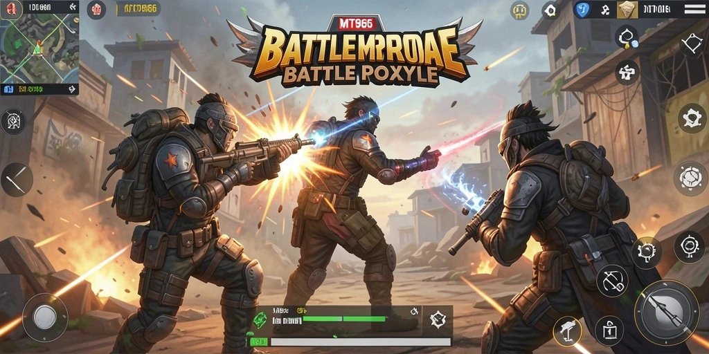 Tampilan seru dari gameplay MT966 yang mendebarkan.