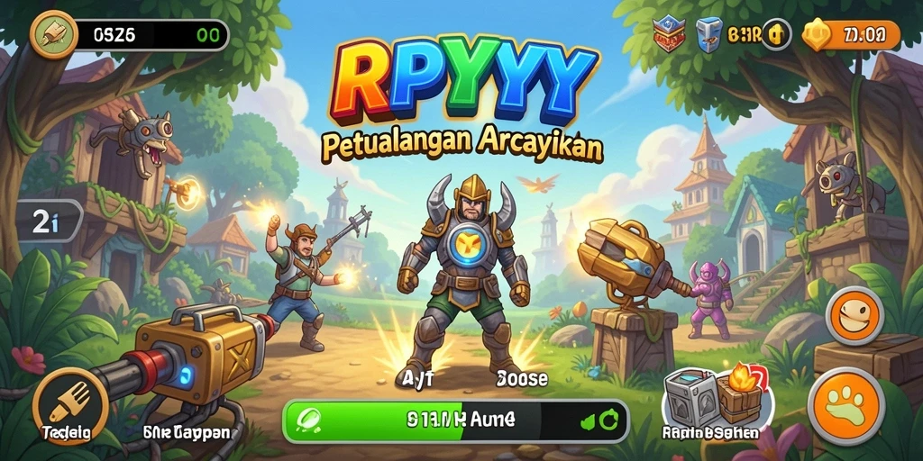 Screenshot gameplay <strong>RPYYY</strong> menampilkan aksi mendebarkan di setiap level.