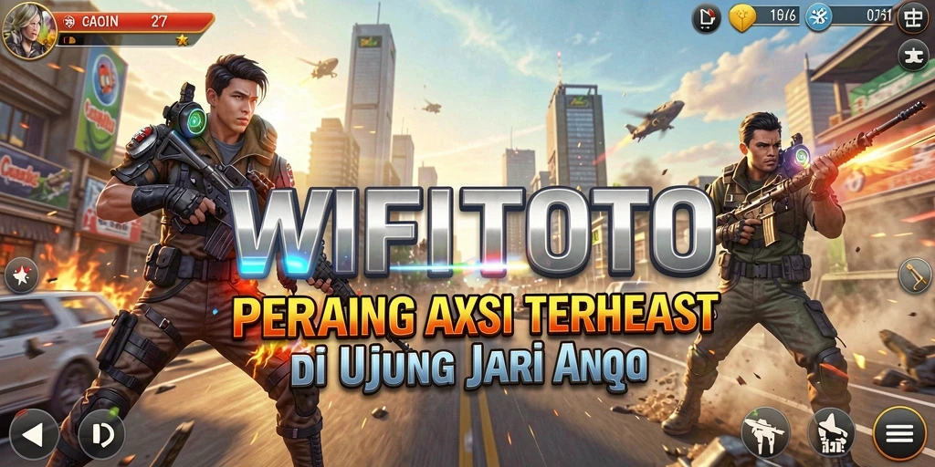 Tangkapan layar gameplay WIFITOTO menampilkan aksi pertempuran yang intens.